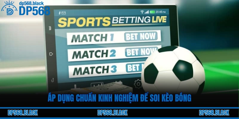 Kinh Nghiệm Soi Kèo Bóng Đá Hiệu Quả Từ Cao Thủ DP568 2 Áp dụng chuẩn kinh nghiệm để soi kèo bóng